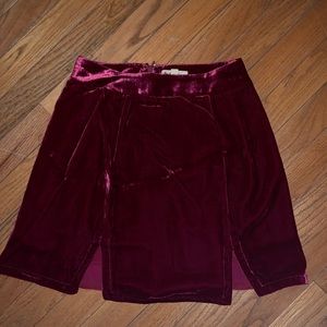 For love and lemons red velvet skirt